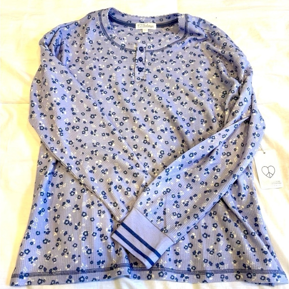 NWT PJ Salvage Top Lilac Ice